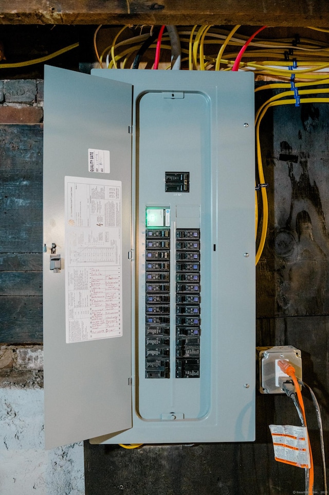 utility room with electric panel