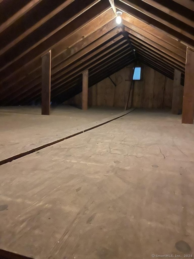 view of attic