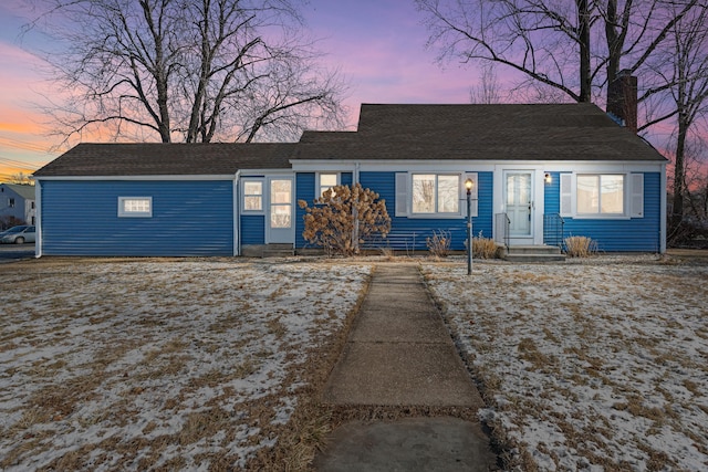 view of ranch-style house