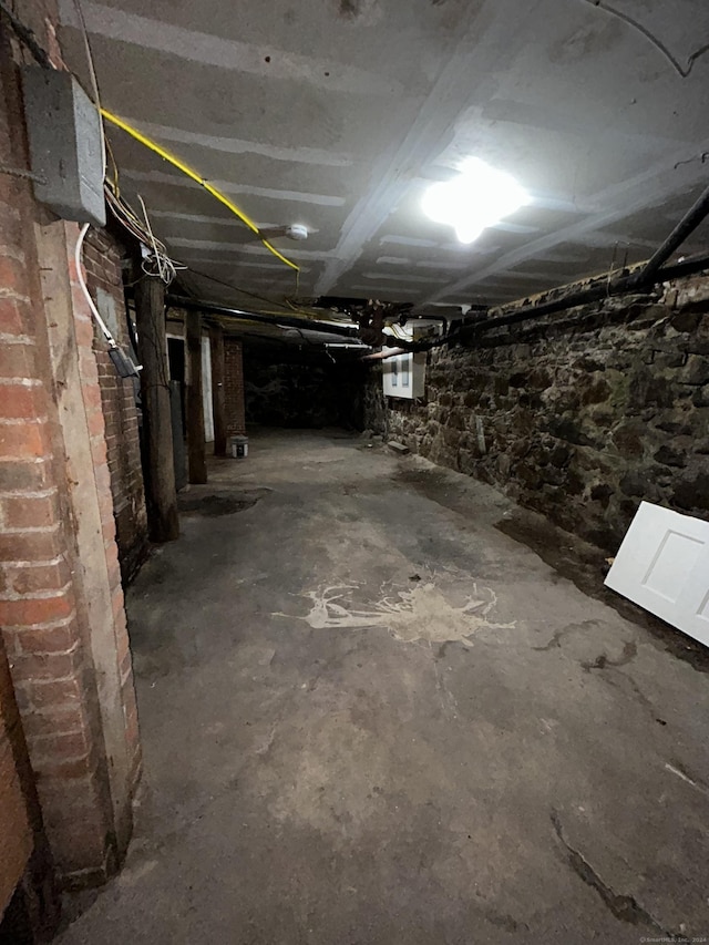 view of basement