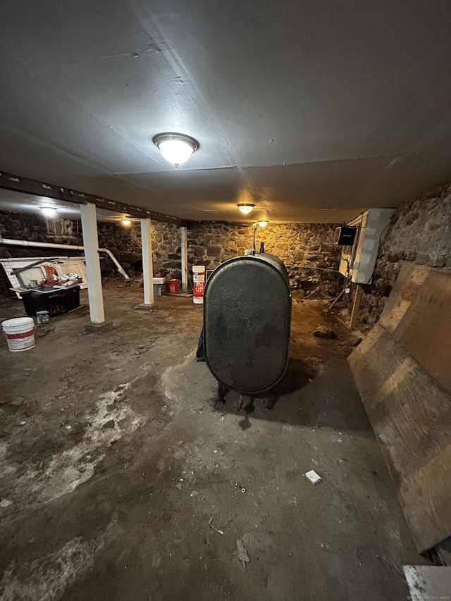 view of basement