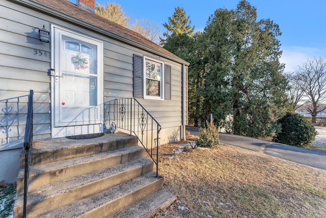 view of entrance to property