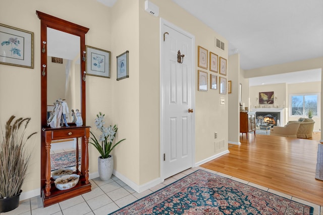 view of tiled entryway