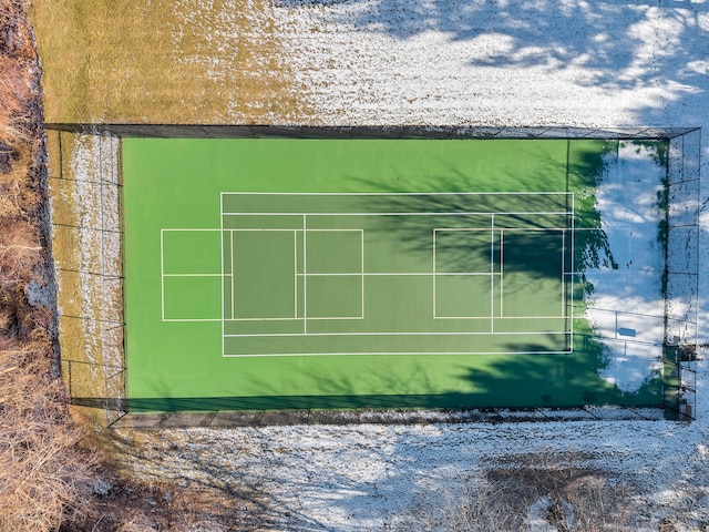 view of tennis court