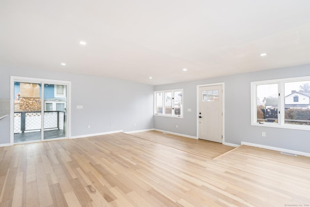 entryway featuring light wood-type flooring