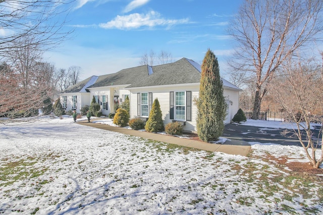 view of ranch-style home