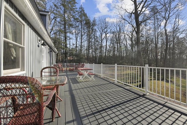 view of wooden terrace