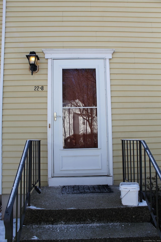 view of entrance to property