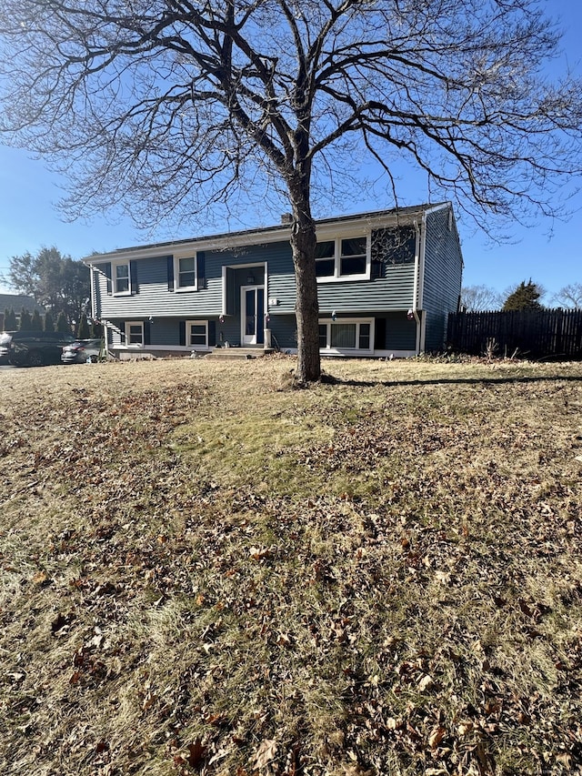 view of bi-level home