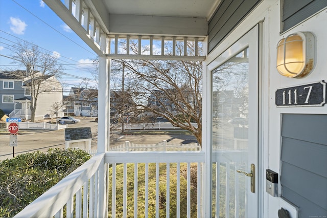 view of sunroom / solarium