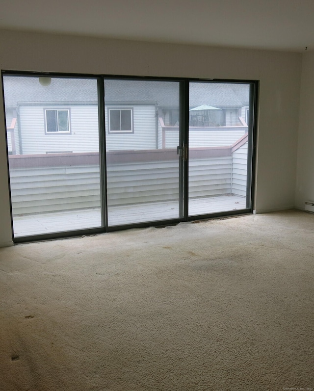 spare room featuring carpet flooring