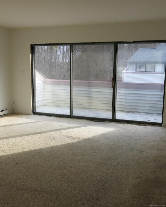 view of carpeted empty room