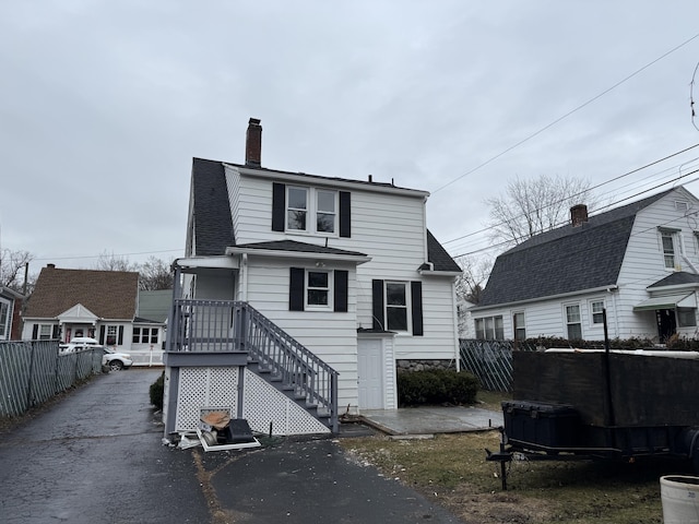 view of rear view of property