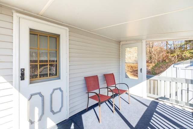 view of sunroom