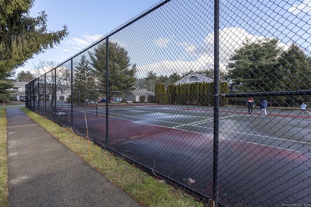 view of tennis court