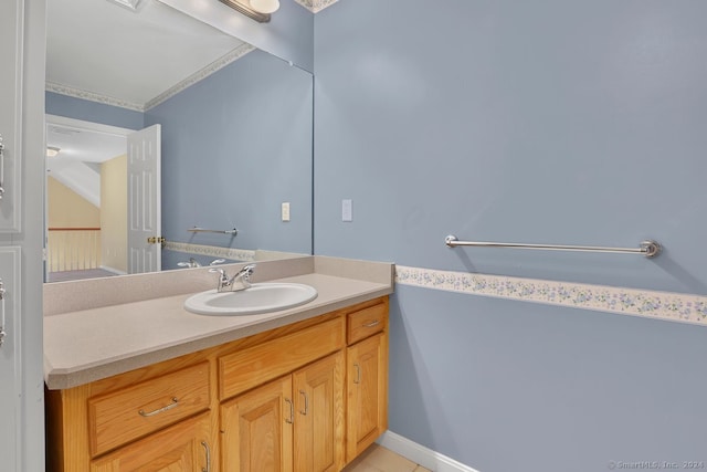 bathroom featuring vanity