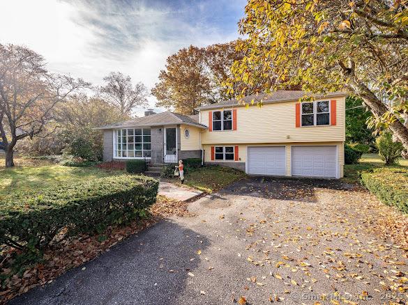 tri-level home with a garage