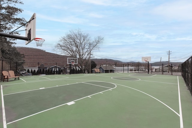 view of basketball court