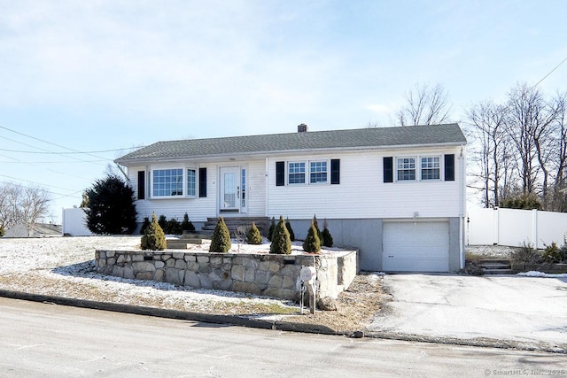 view of front of house featuring a garage