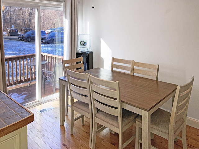 view of dining area