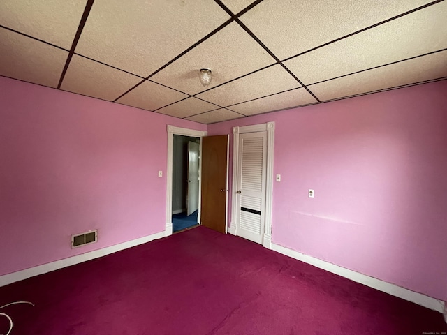 unfurnished room with carpet flooring