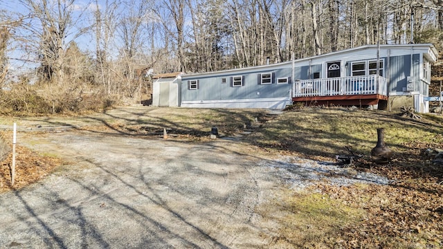 view of manufactured / mobile home