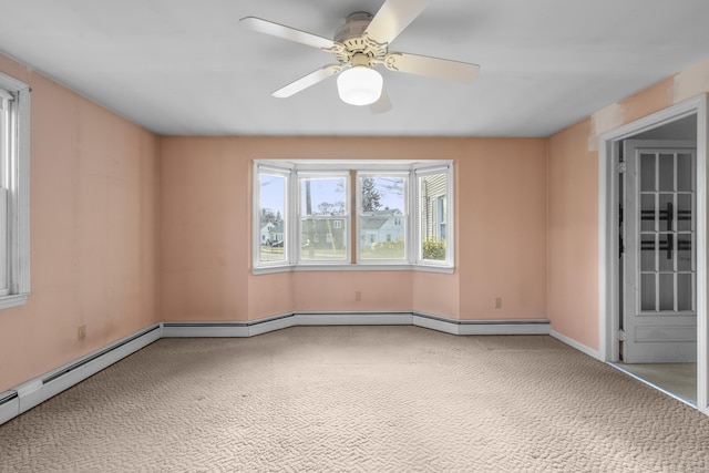 empty room featuring ceiling fan