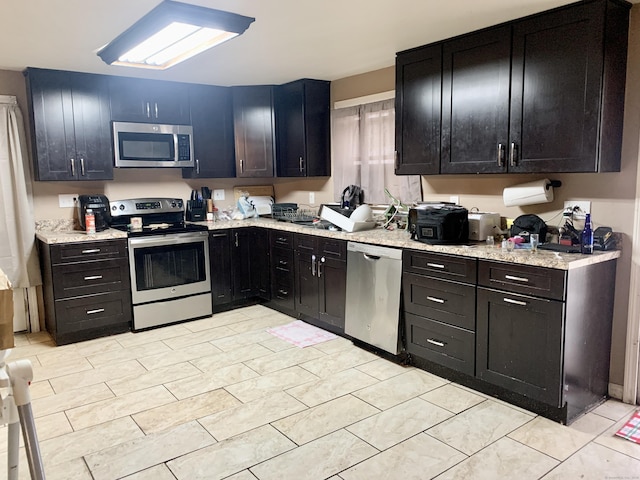 kitchen featuring appliances with stainless steel finishes