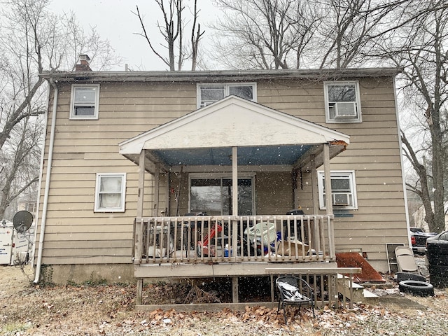 view of rear view of property