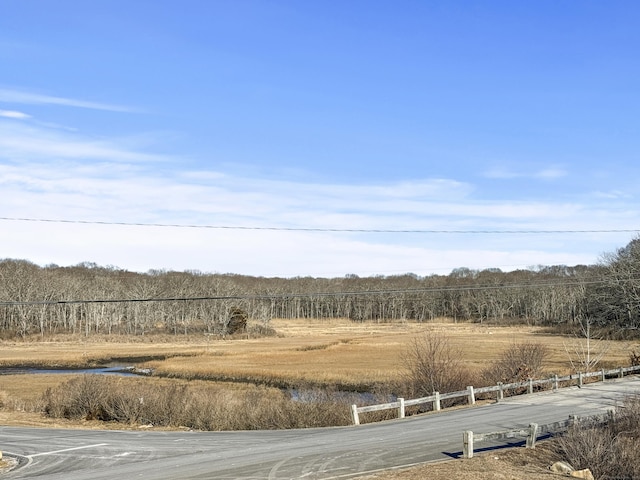 view of landscape featuring a rural view