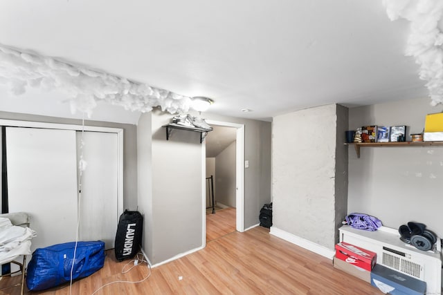 misc room featuring hardwood / wood-style floors