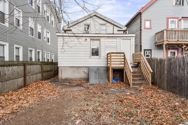 view of rear view of property