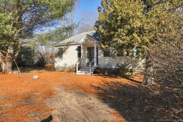 view of bungalow-style home