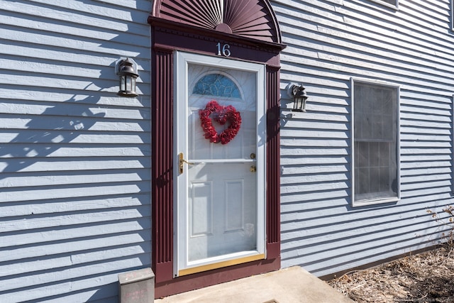 view of entrance to property