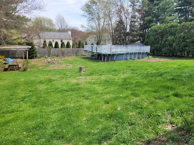 16 Snow Rdg S, Middletown, CT 06457 - view of yard with fence and an outdoor pool