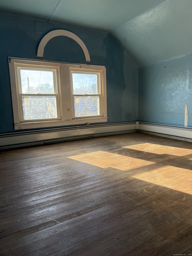 bonus room featuring lofted ceiling