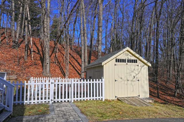 view of outbuilding