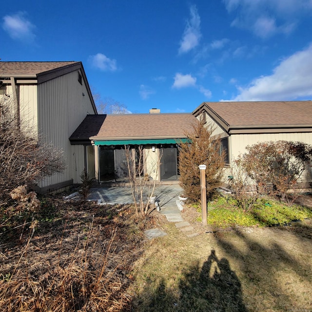 view of rear view of property