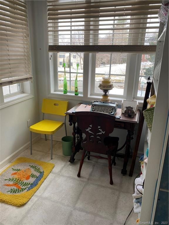 view of dining area