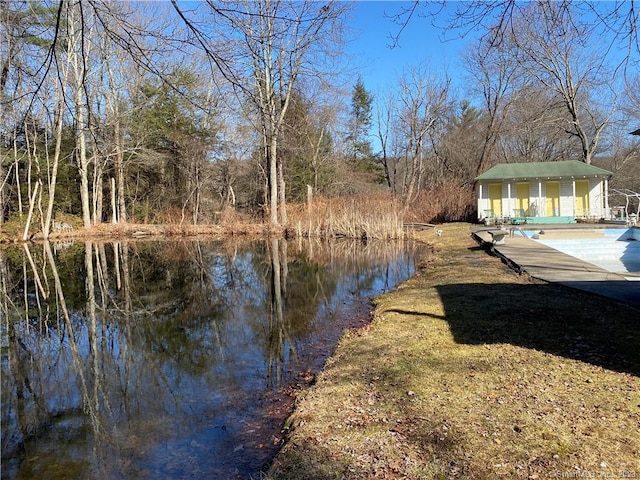 view of water feature