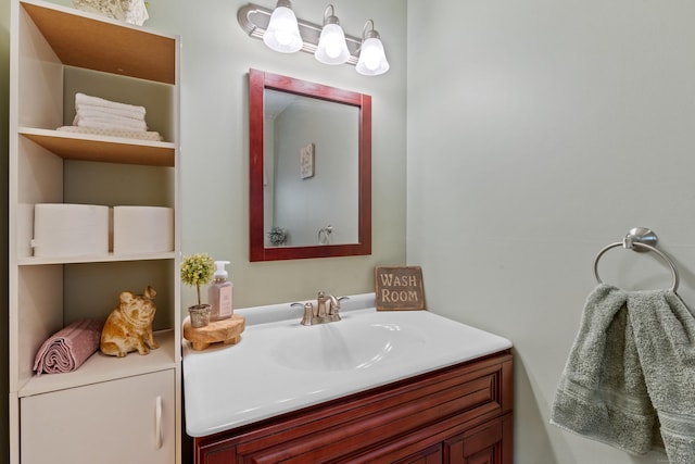 bathroom featuring vanity