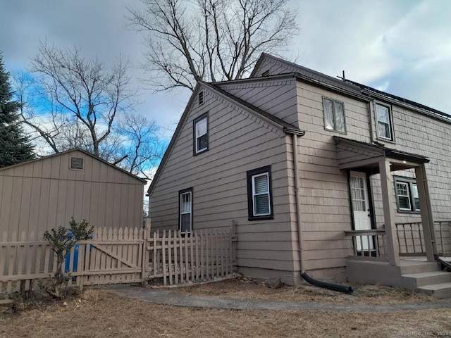 view of side of property