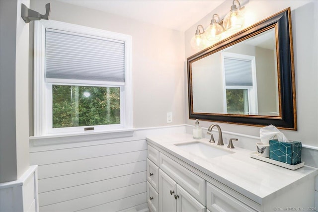 bathroom featuring vanity