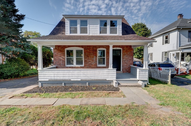 bungalow featuring covered porch