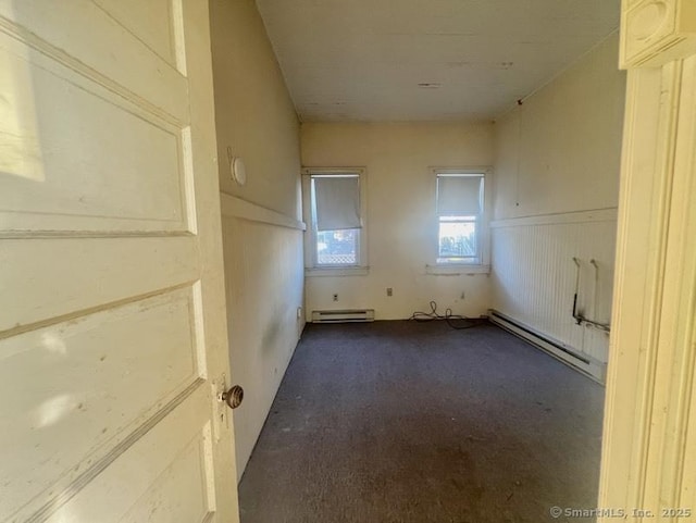 laundry room with baseboard heating
