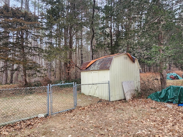 view of outdoor structure