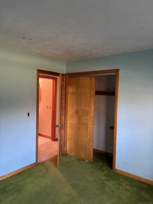 145 Massapeag Side Rd, Montville, CT 06382 - unfurnished bedroom with carpet flooring, a closet, and baseboards