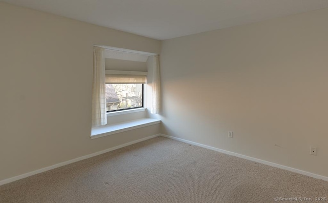 view of carpeted empty room