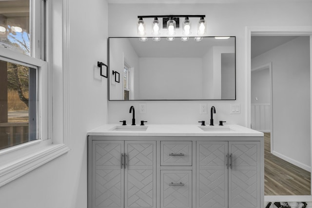 bathroom featuring vanity