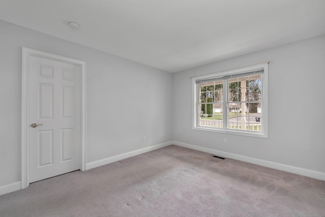 view of carpeted empty room